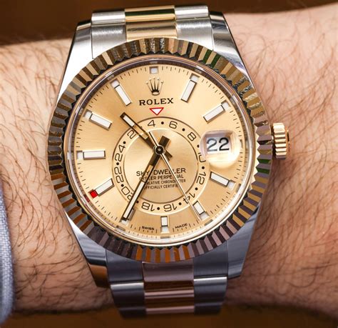 mens gold rolex sky dweller|rolex sky dweller gold 2021.